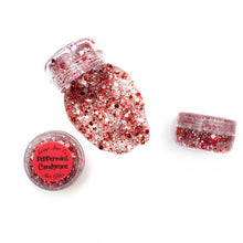 Load image into Gallery viewer, Peppermint Candycane Hair Glitter Gel