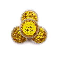 Load image into Gallery viewer, Lucky Gold Coin Hair Glitter Gel