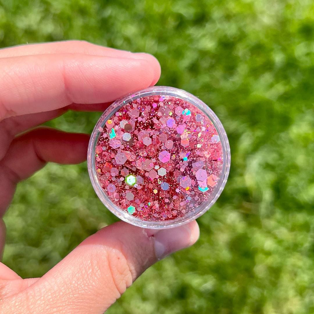 Rose Gold Hair Glitter Gel Nova + Rosie Accessories