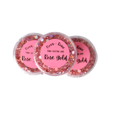 Load image into Gallery viewer, Rose Gold Hair Glitter Gel