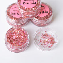 Load image into Gallery viewer, Rose Gold Hair Glitter Gel
