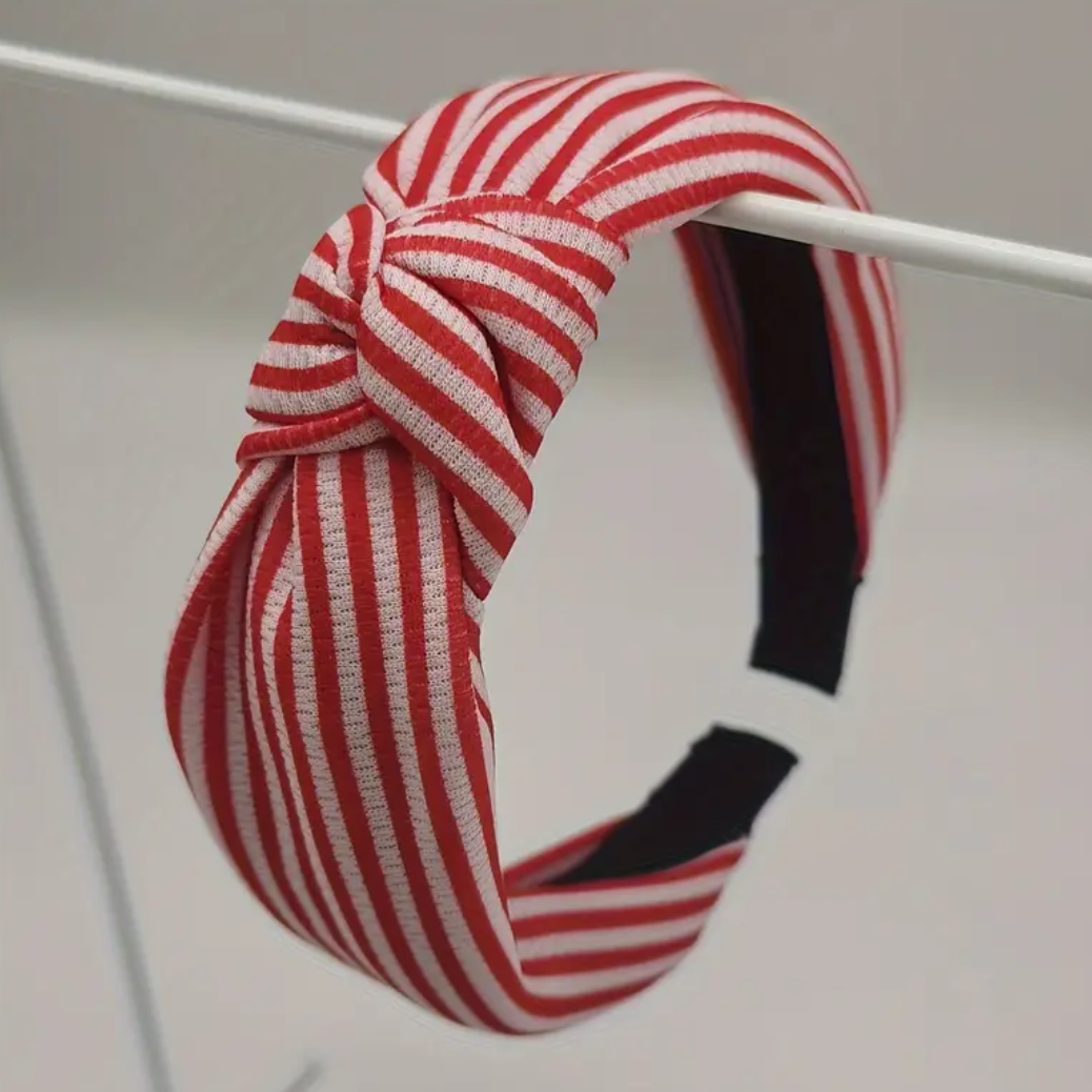 Red Striped Headband