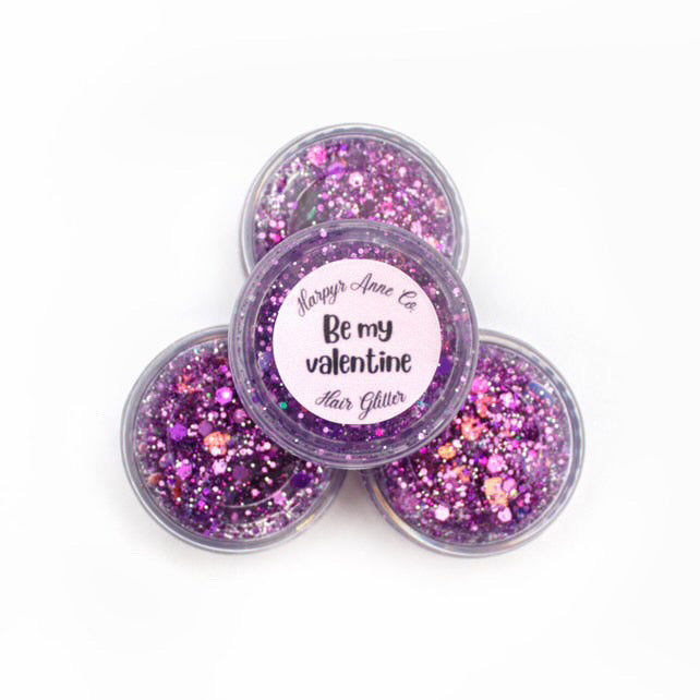 Be My Valentine Hair Glitter Gel