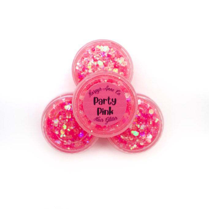 Party Pink Hair Glitter Gel