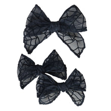 Load image into Gallery viewer, Spiderweb Hairbow (3 sizes)
