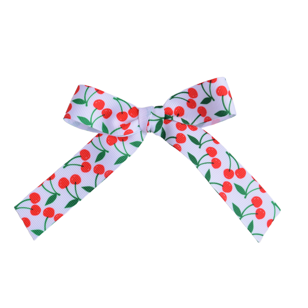 Cherry Ribbon Hairbow