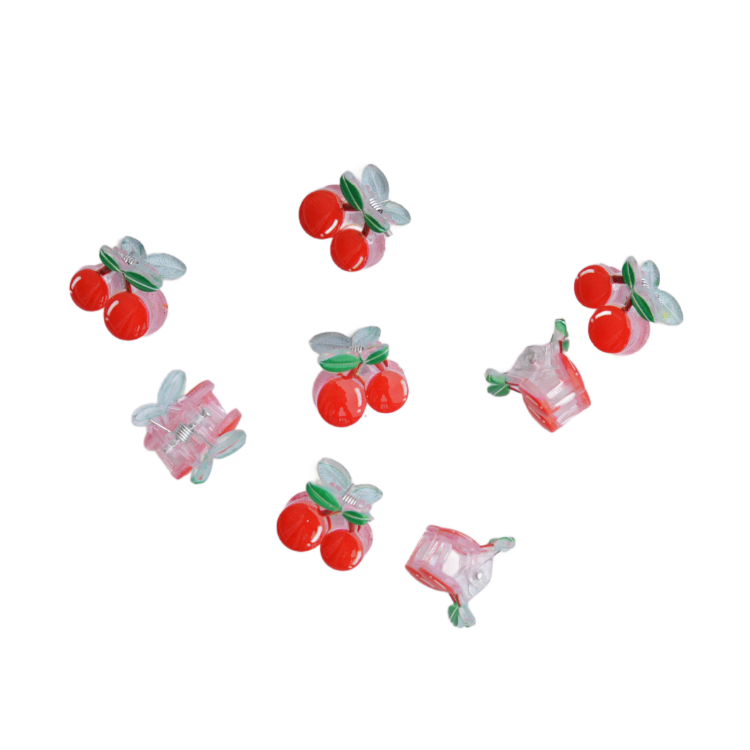 Cherry Claw Clips (Set of 8)