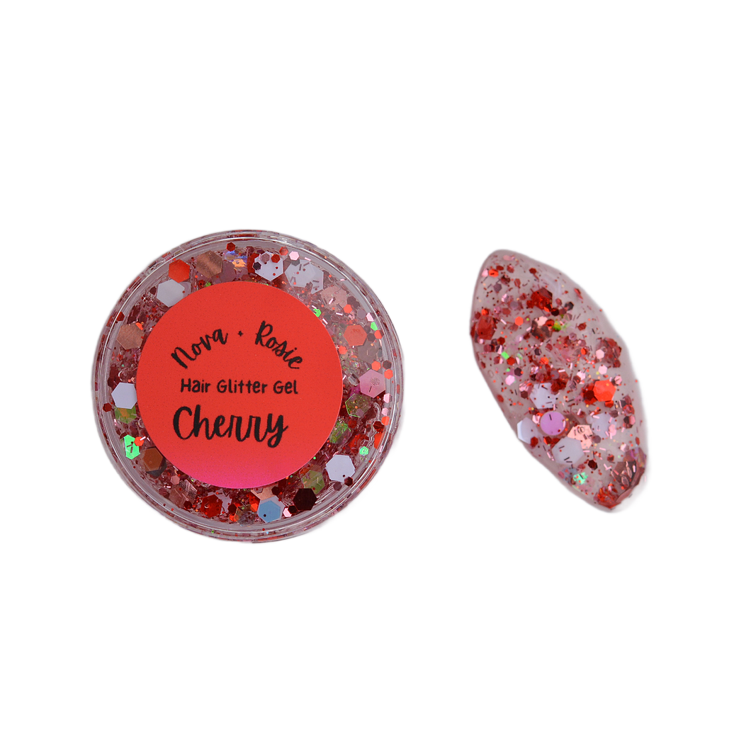 Cherry Hair Glitter Gel