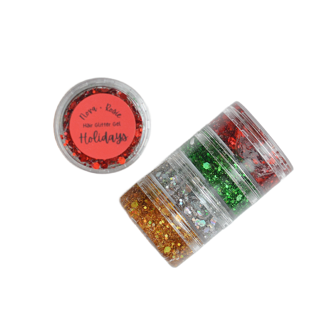 Holidays Hair Glitter Gel Stack
