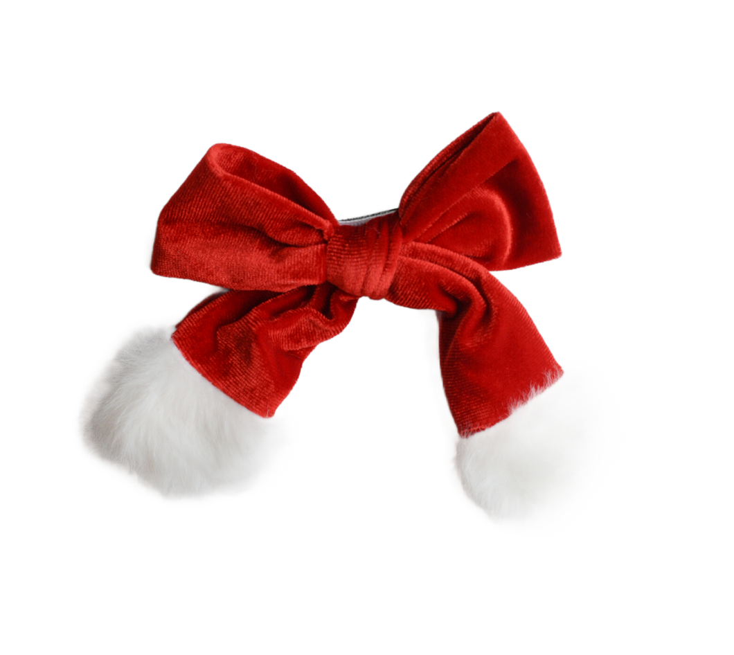Velvet Santa Sack Bow