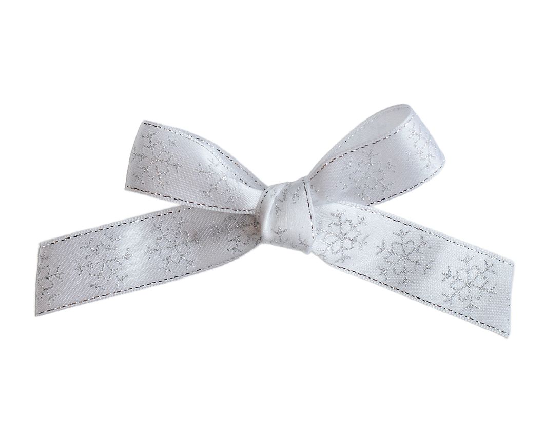 Glitter Snowflake Bow