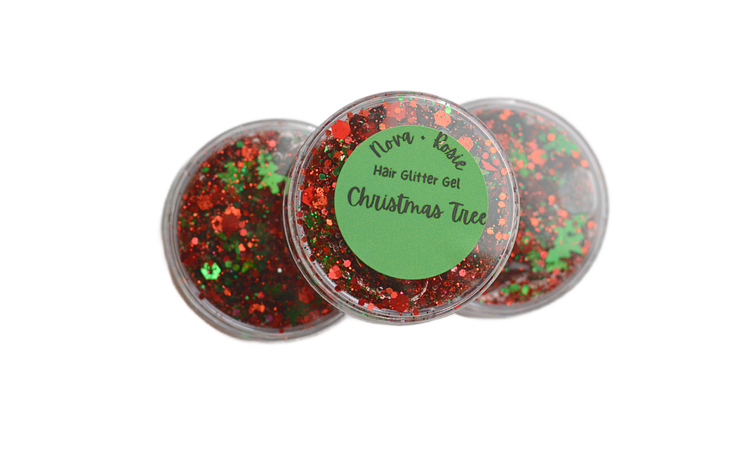 Christmas Tree Hair Glitter Gel