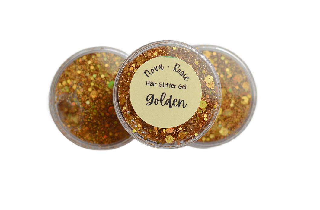 Golden Hair Glitter Gel