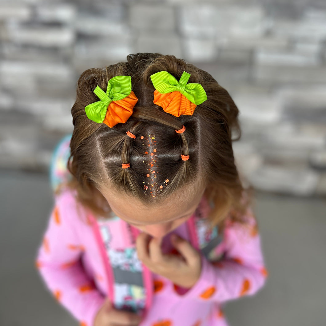 Pumpkin Pigtail Set