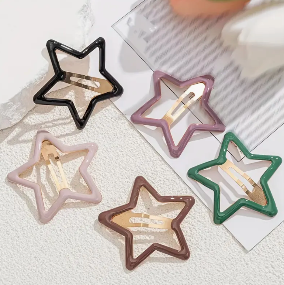 Large Star Snap Clip Set