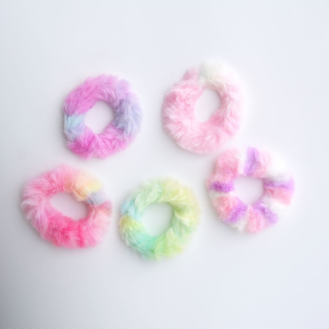 Fuzzy Scrunchie Set