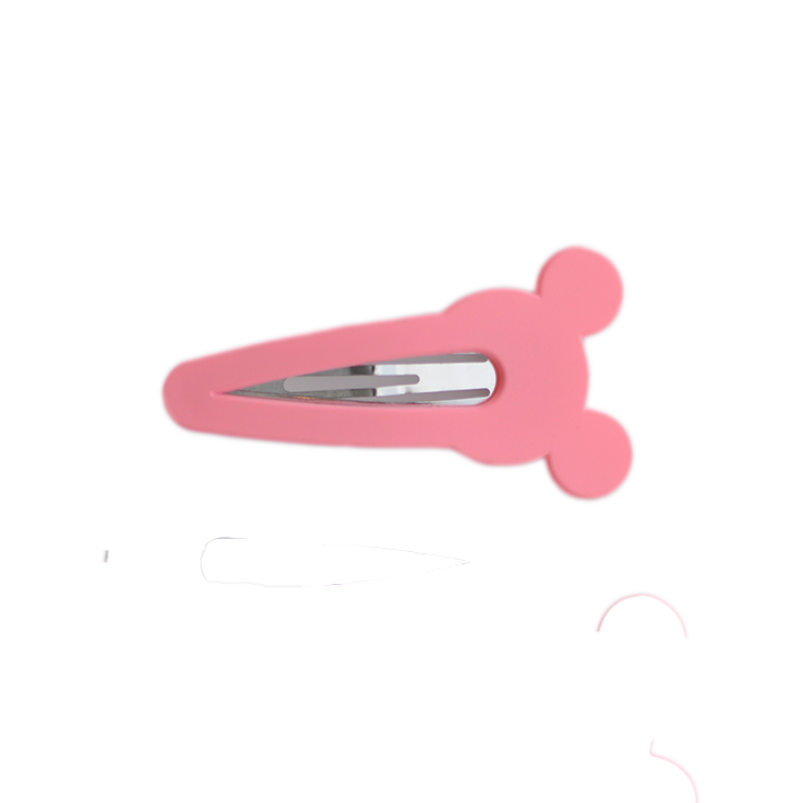 Pink Mouse Ears Snap Clip