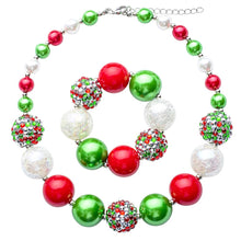Load image into Gallery viewer, Holiday Bling Necklace &amp; Bracelet Set
