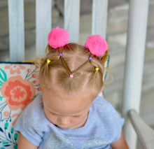 Load image into Gallery viewer, Fuzzy Pom Pom Pigtail Set (6 colors)

