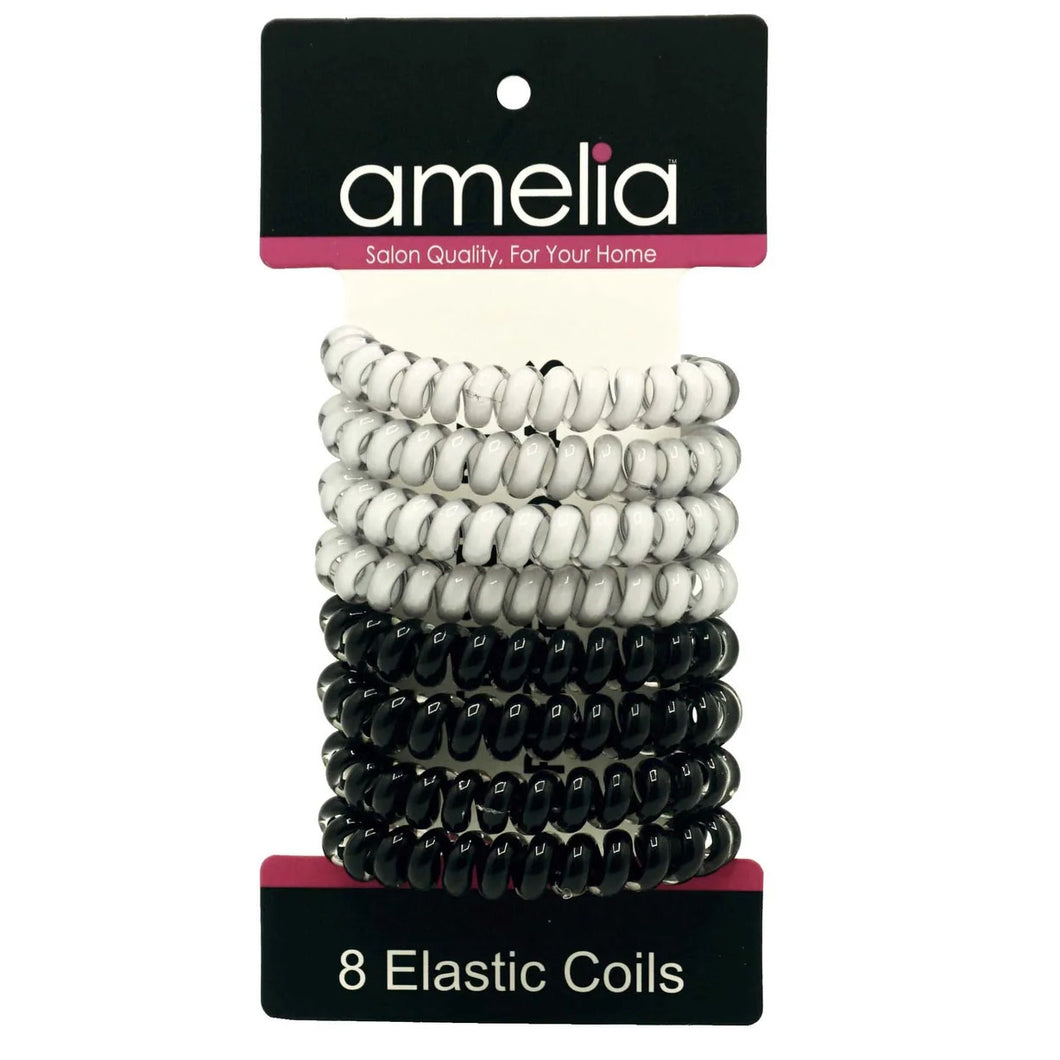 Amelia Beauty Medium Hair Coils (Black/Grey)